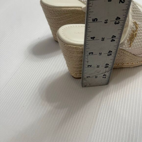Karl Lagerfeld Paris Corissa Slip On Espadrille Wedge Sandals Heels Sz 8.5 8 1/2 - Picture 5 of 10
